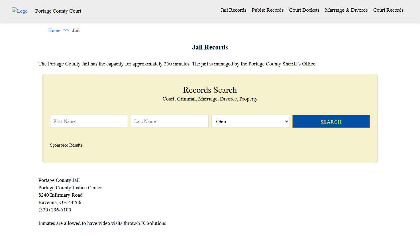 Jail Records Portage County Court